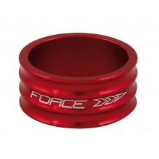 Distantier furca Force 1.1/8" 15 mm al. rosu