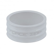 Distantier furca Force 1.1/8" 15 mm al. alb