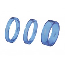 BBB Distantier furca BHP-37 1-1/8" 2x5mm 1x10mm albastru transparent